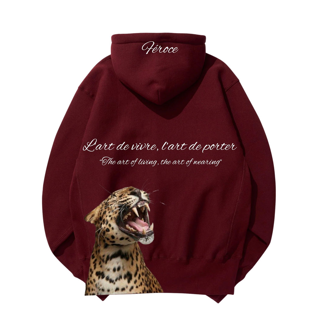MAÏSON ICON HOODIE - BURGUNDY