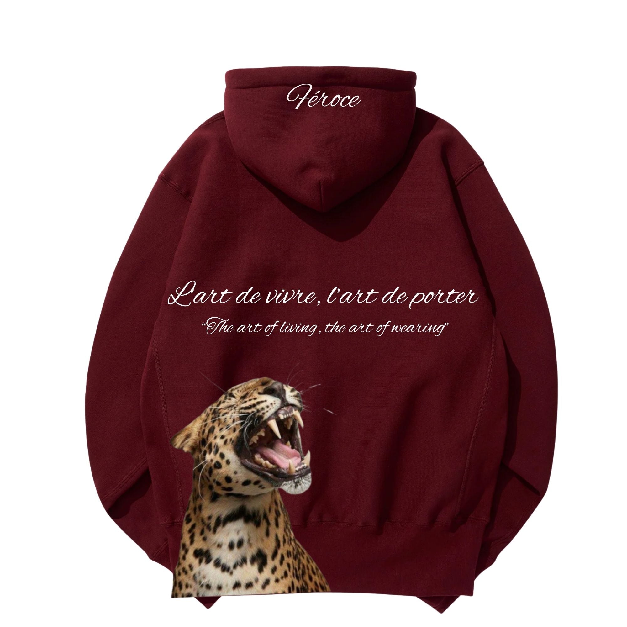 MAÏSON ICON HOODIE - BURGUNDY