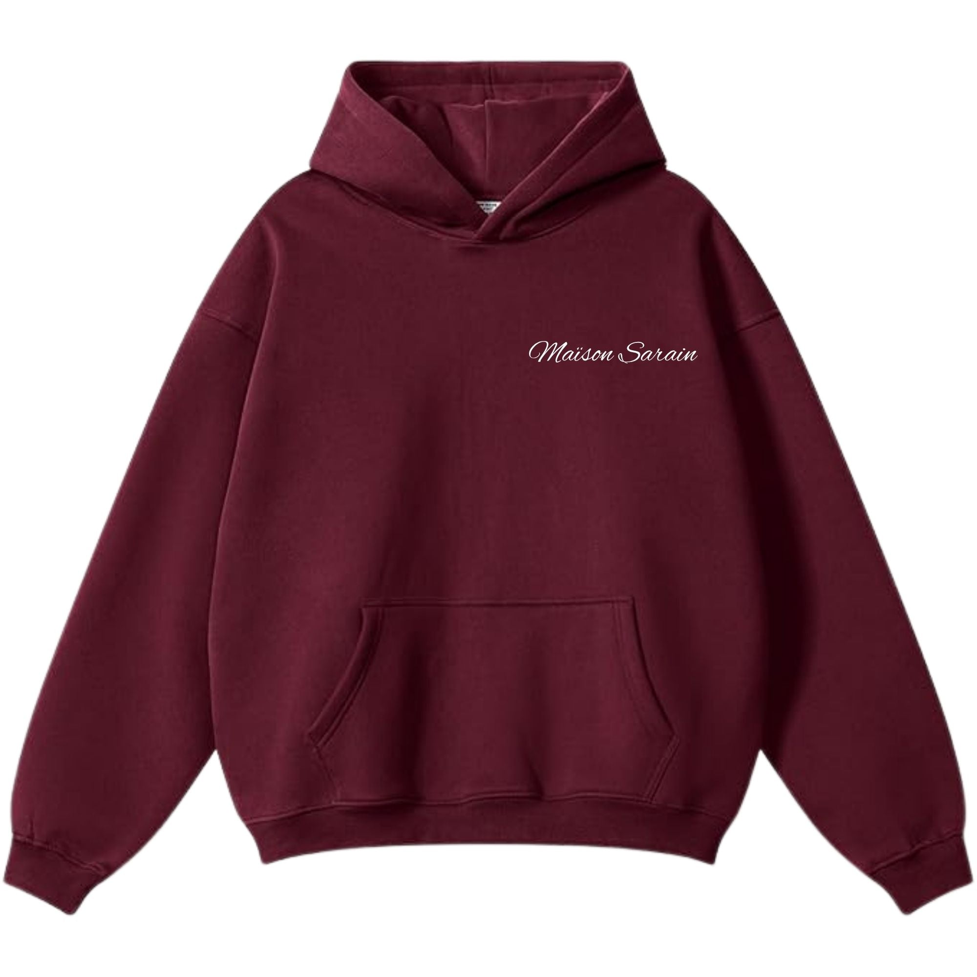 MAÏSON ICON HOODIE - BURGUNDY